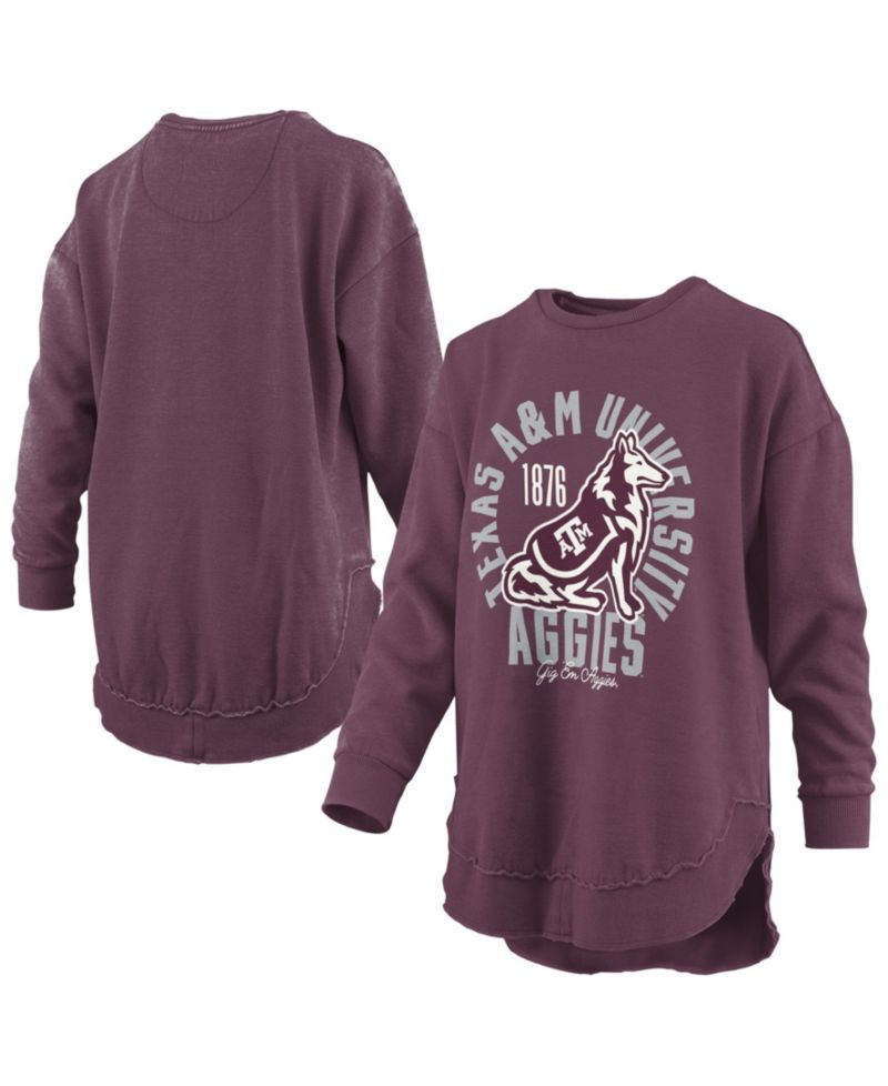 Women's Texas A&M Aggies Blitz Graphic Fleece-Lined Crewneck Sweatshirt