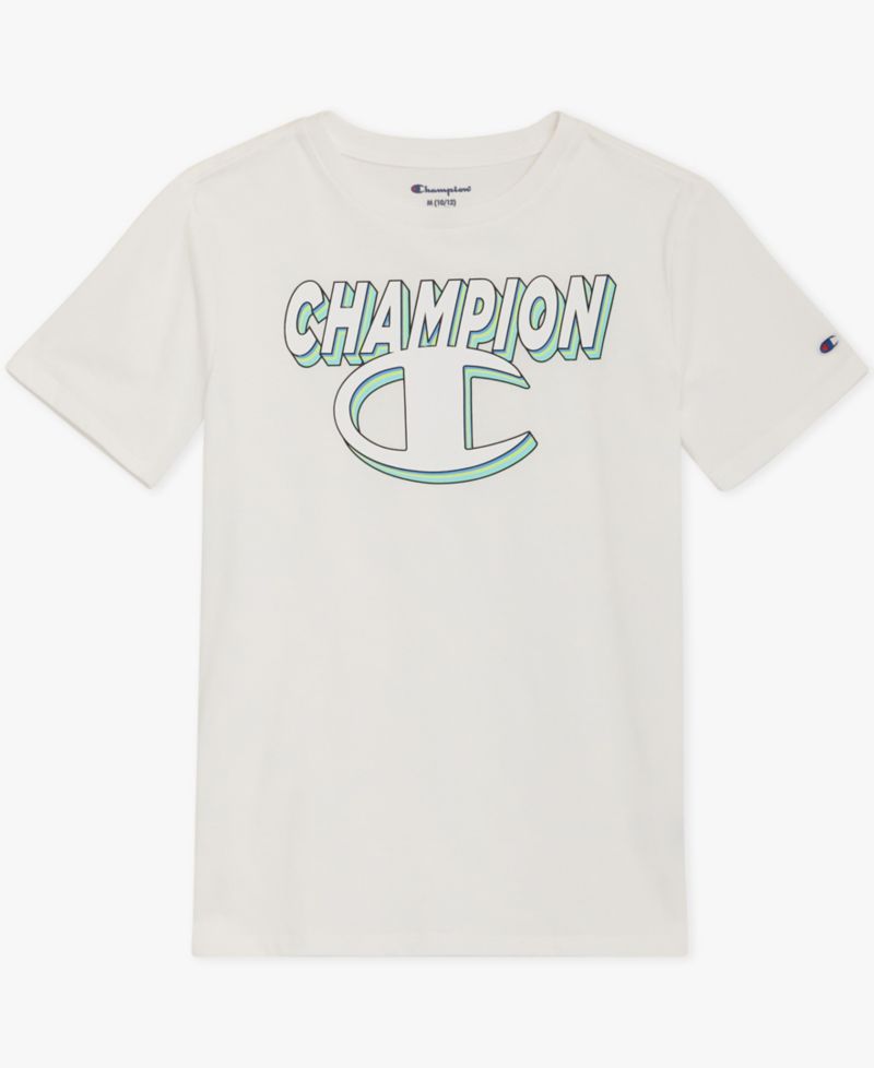 Big Boys' Short-Sleeve Round Neck Graphic T-Shirt