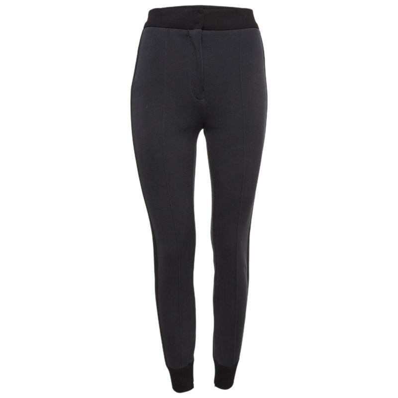 Women's Grey Side Stripe Nylon Knit Joggers S