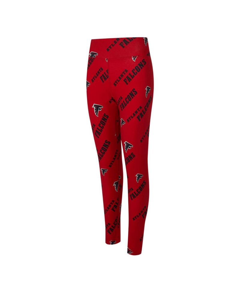 Women's Red Atlanta Falcons Mosaic Allover Print Leggings