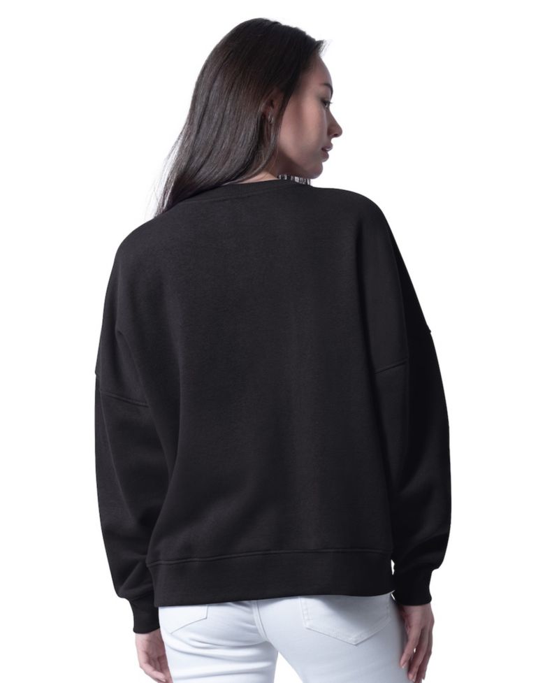 Women's Black Las Vegas Raiders Oversized Feud Sweatshirt