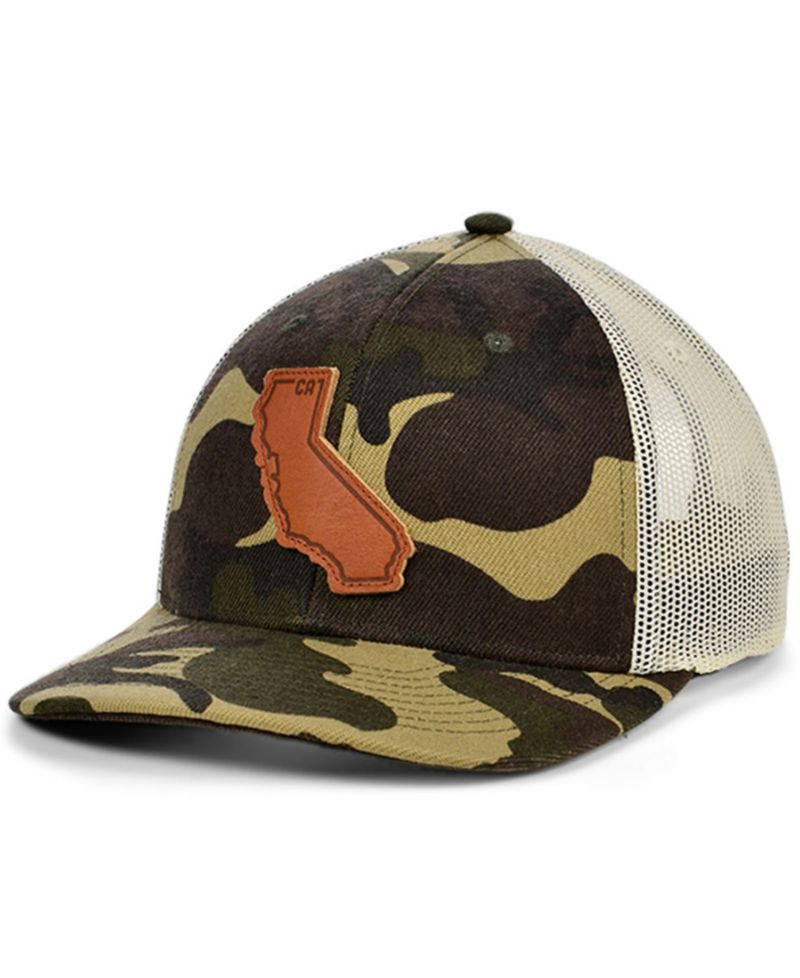 Local Crowns CALIFORNIA Woodland State Patch Curved Trucker Cap