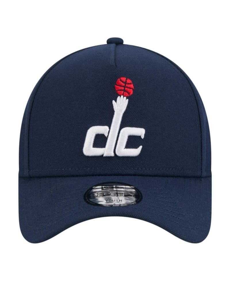 Big Boys and Girls Blue Washington Wizards 9FORTY A-Frame Adjustable Hat