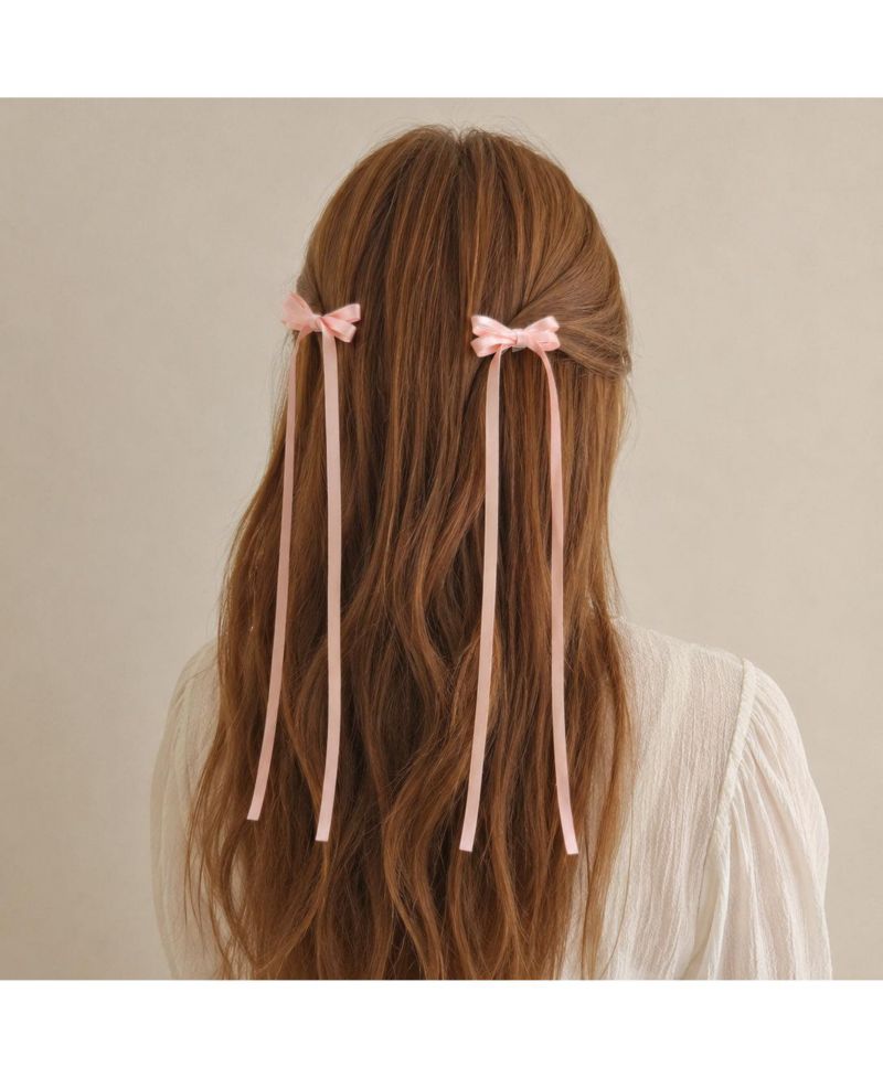 Girls Ribbon Bow Clip Set (4pc)