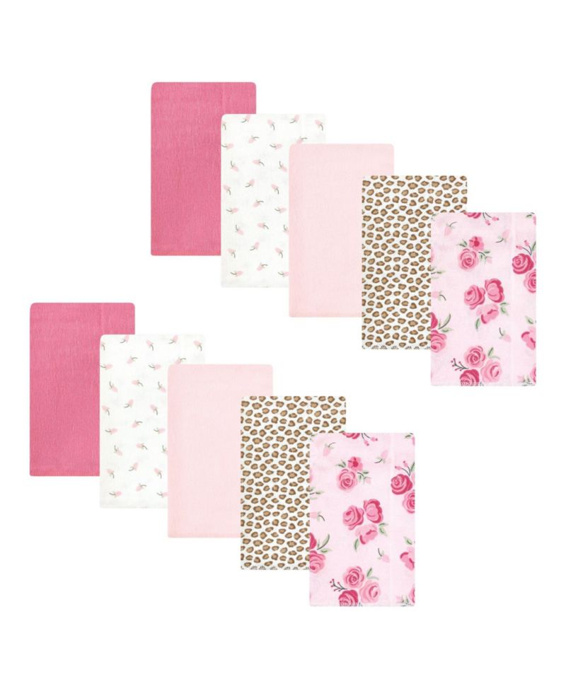 Girls 10Pk Flannel Burp Cloth