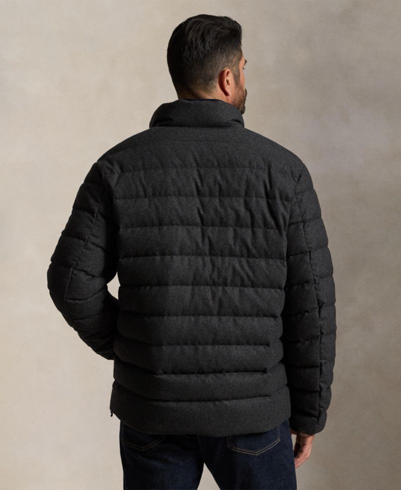 Men's Big & Tall Colden Down Quilted-Herringbone Regular-Fit Jacket
