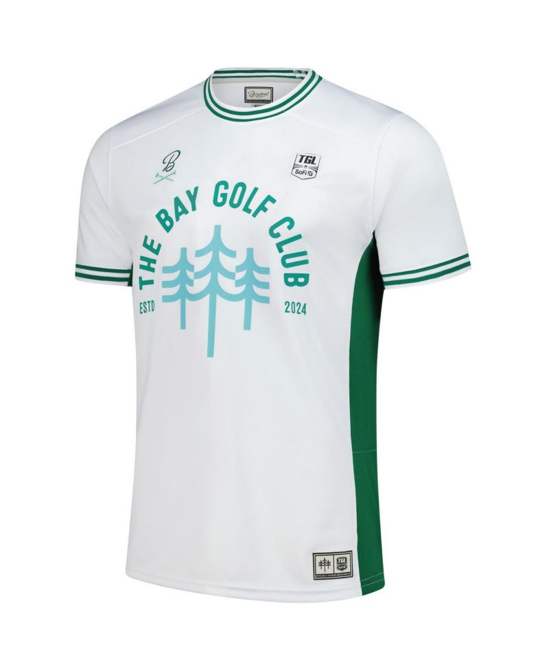 Men's White/Green The Bay Golf Club TGL Team Jersey