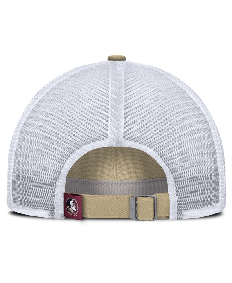 Men's Vegas Gold Florida State Seminoles 2025 Gameday On-Field Club Adjustable Trucker Hat