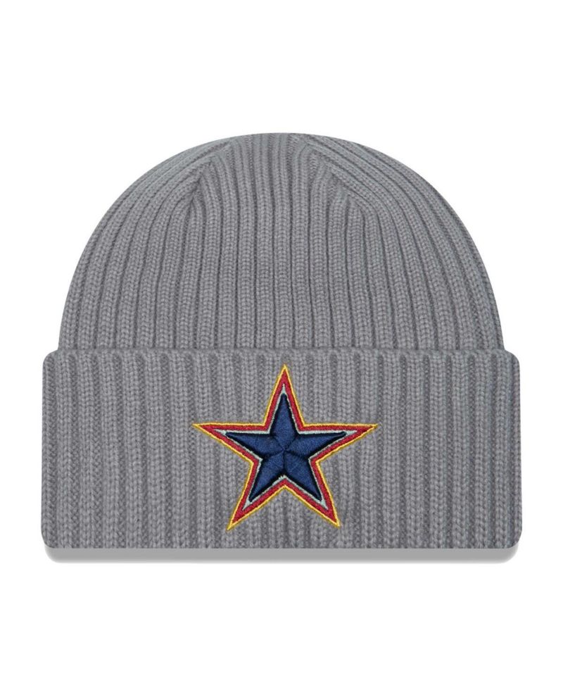 Men's Gray Dallas Cowboys Color Pack Multi Cuffed Knit Hat