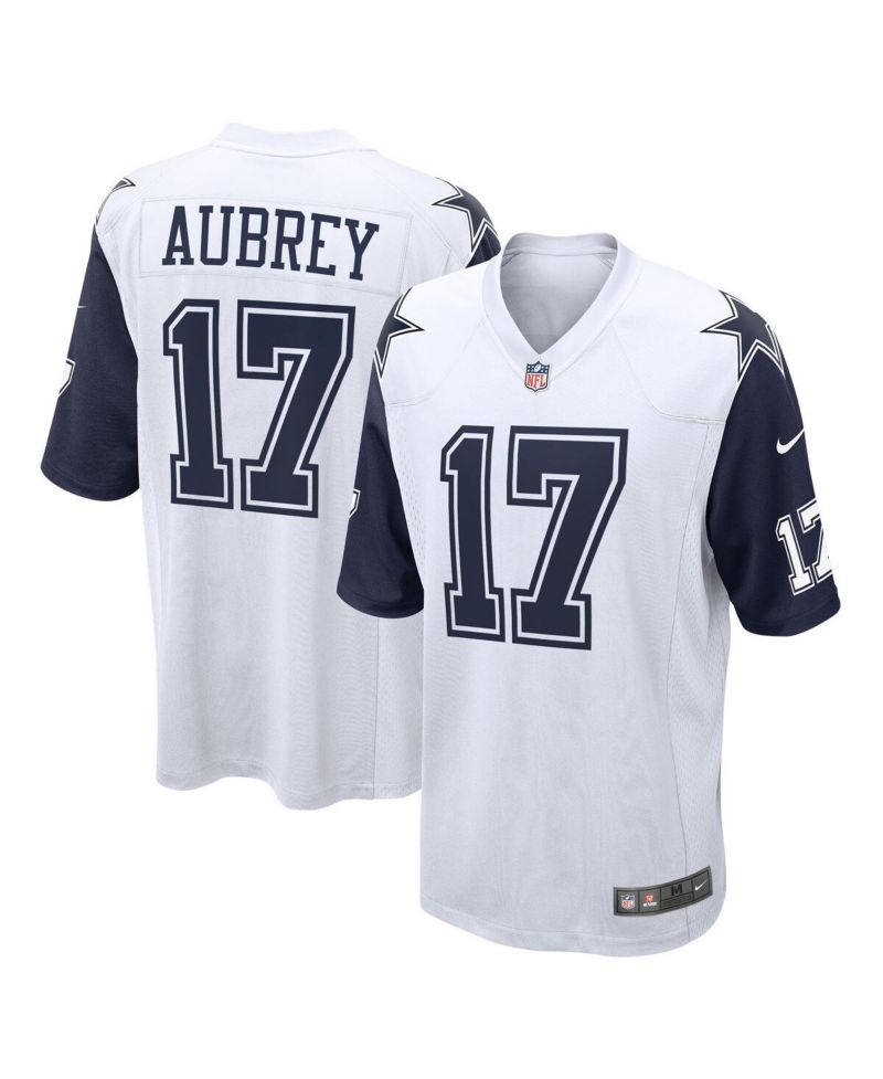 Men's Brandon Aubrey White Dallas Cowboys Alternate Game Jersey