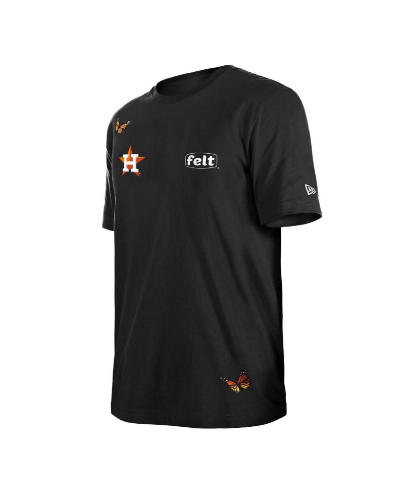 x Felt Men's Black Houston Astros T-Shirt