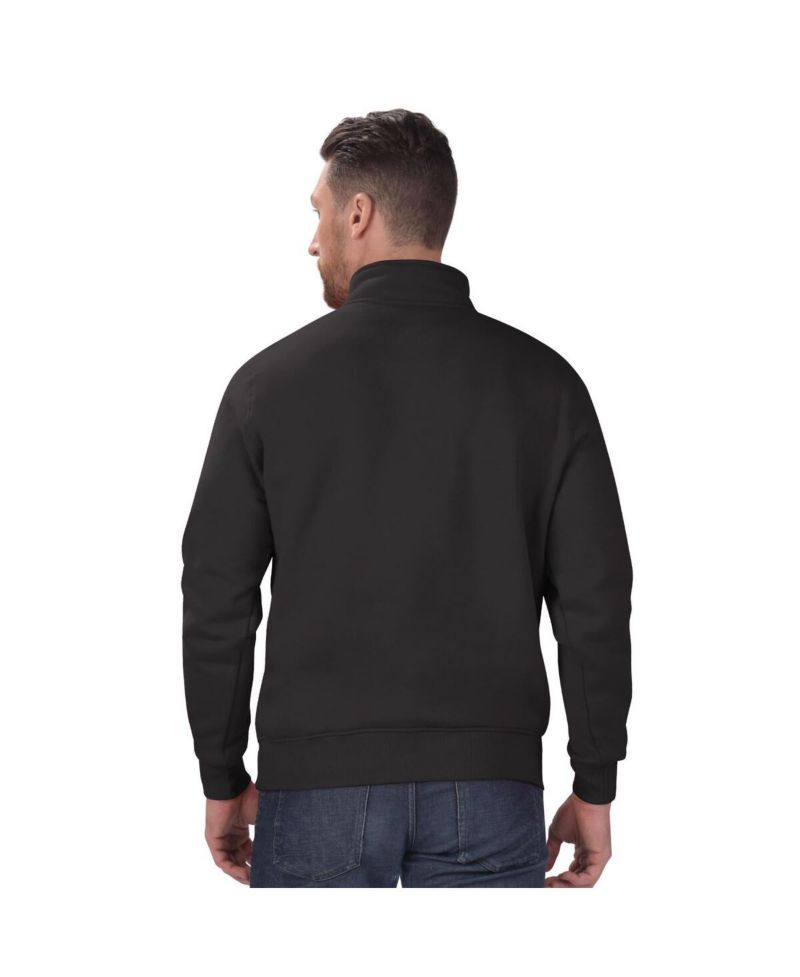 Men's Black Minnesota Vikings Classic Half-Zip Pullover Sweatshirt