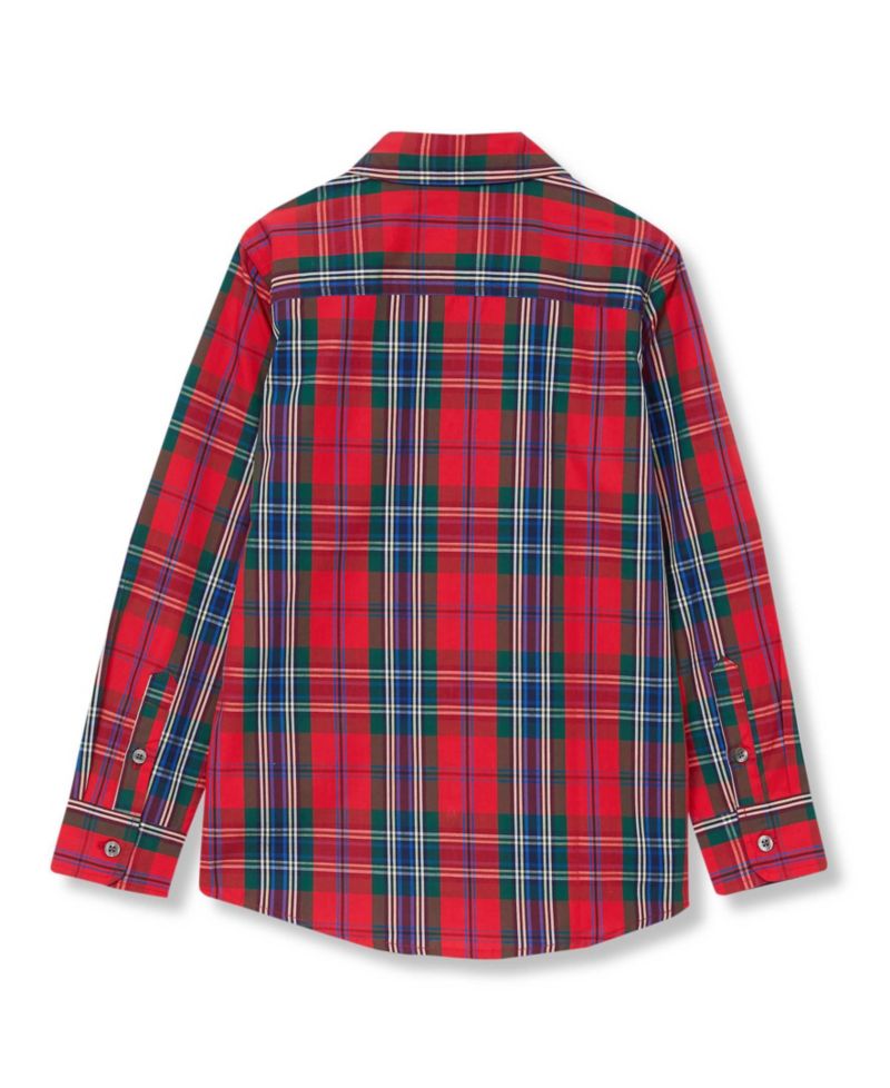 Boys Holiday Long Sleeve Poplin