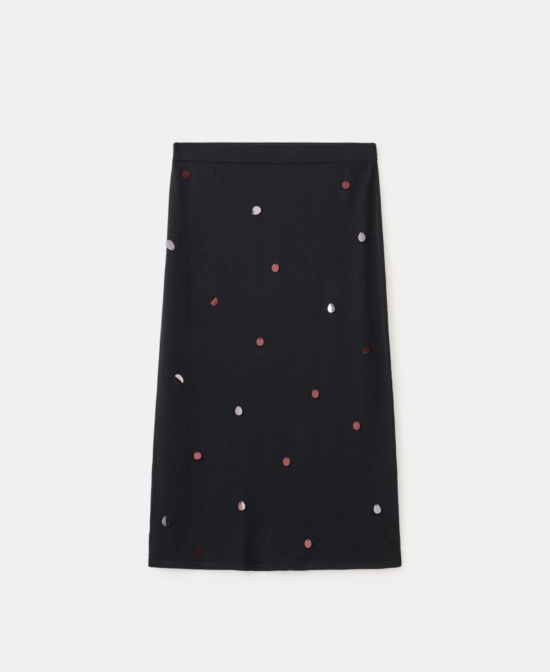 Women's Fine-Knit Sequined Skirt