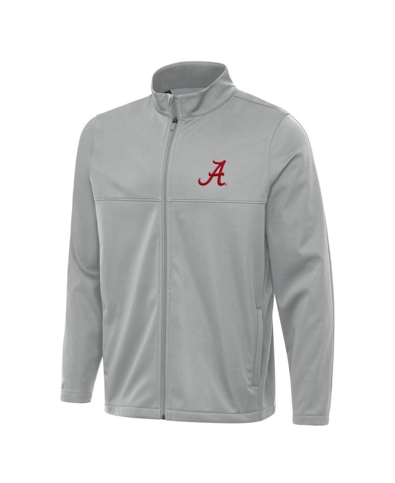 Men's Gray Alabama Crimson Tide Links 2 Full-Zip Golf Jacket