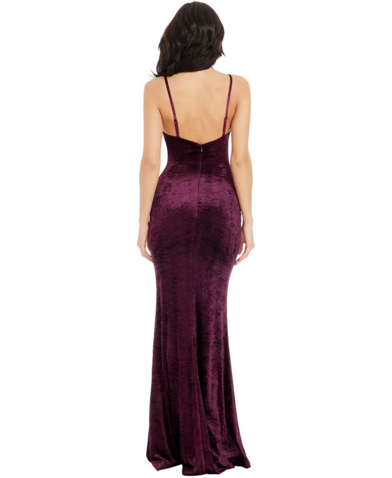 Women's Giovanna Sweetheart Neck Velvet Mermaid Gown