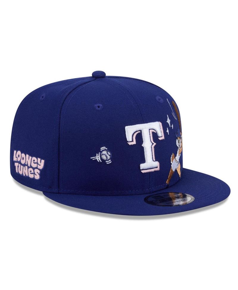 Men's Royal Texas Rangers Looney Tunes Lola Bunny 9FIFTY Snapback Hat