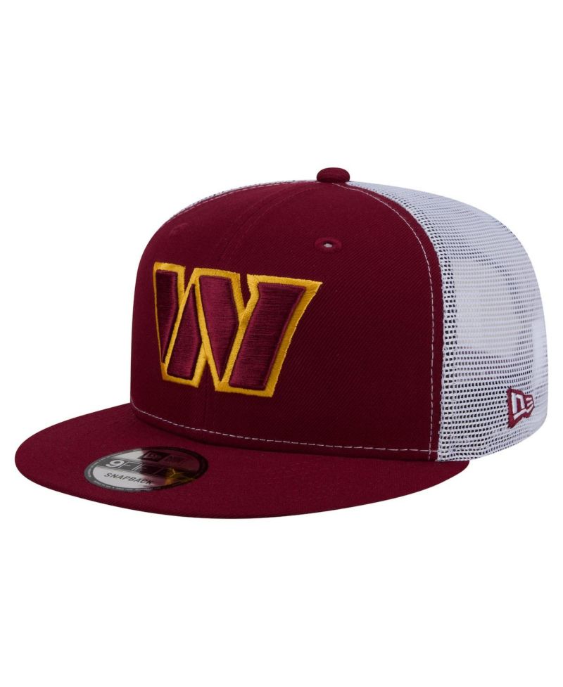 Men's Burgundy Washington Commanders Core Team 9FIFTY Trucker Snapback Hat