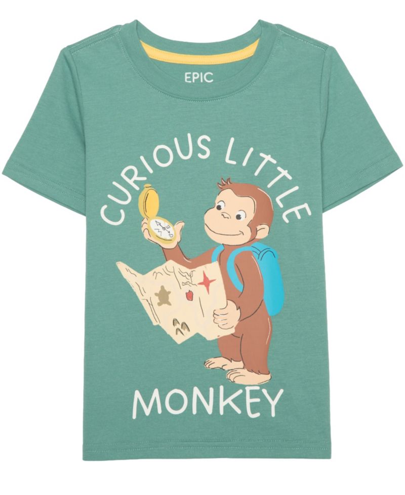 Toddler Boys' 12M-5T Curious Little Monkey Graphic T-Shirt