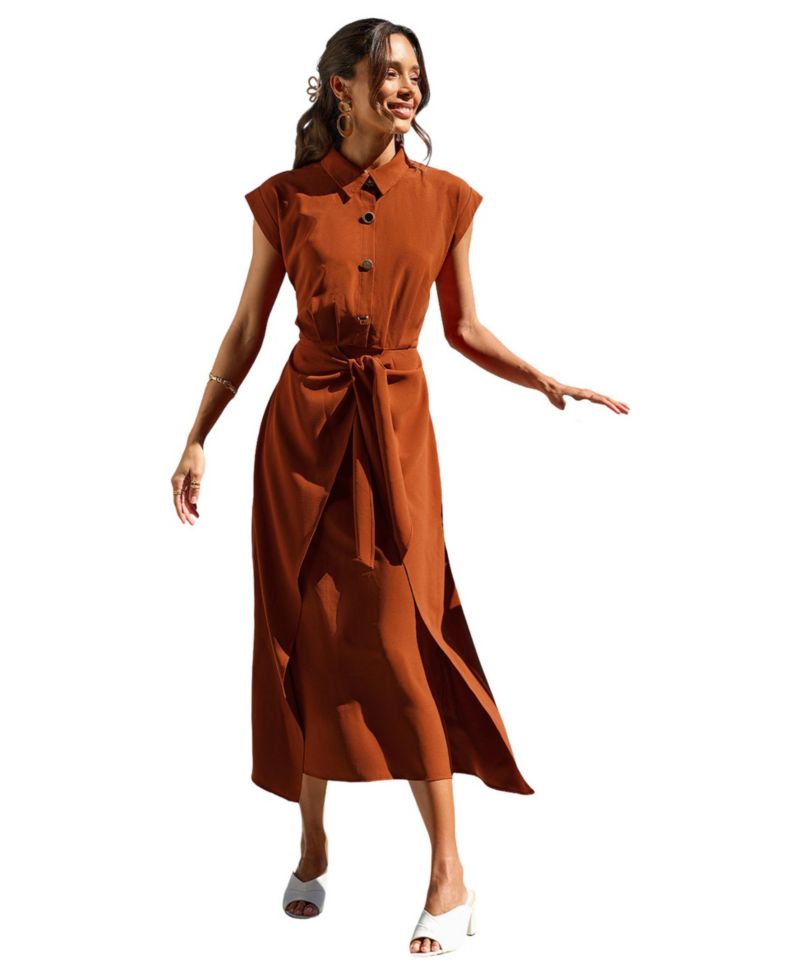 Women's V-Neck Sleeveless Maxi Dress
