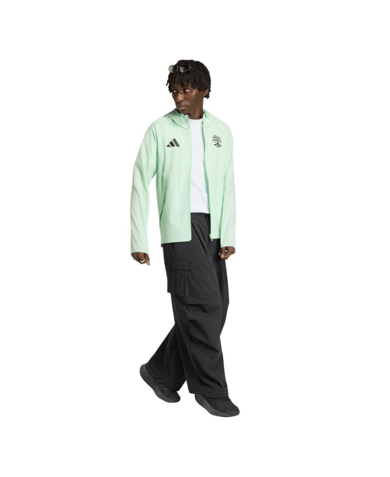 Men's Green Austin FC Tiro Travel Full-Zip Hooded Windbreaker Jacket