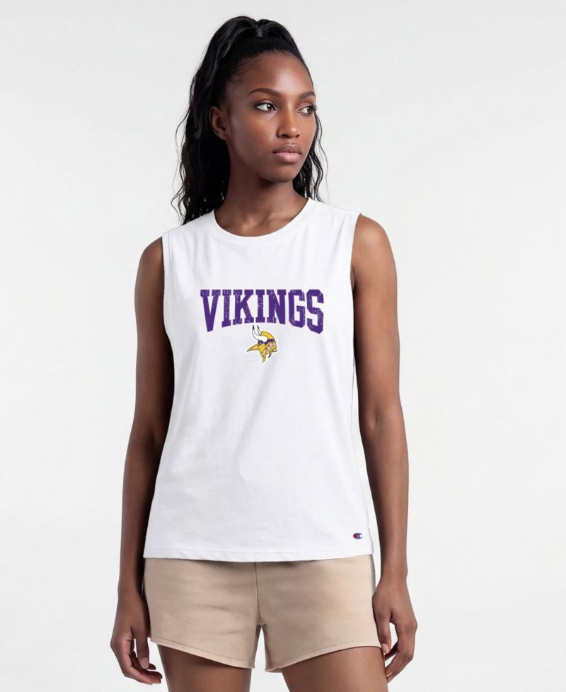 Women's Minnesota Vikings Muscle Tank Crewneck Tank Top
