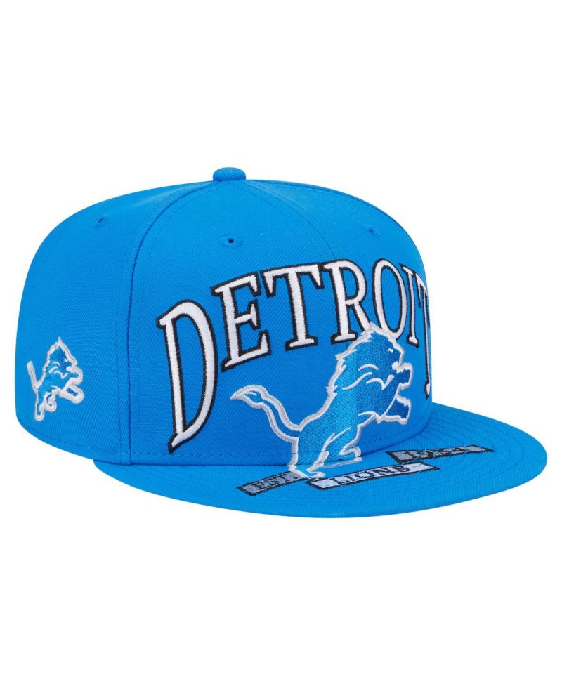 Men's Blue Detroit Lions Oversized 59FIFTY Fitted Hat