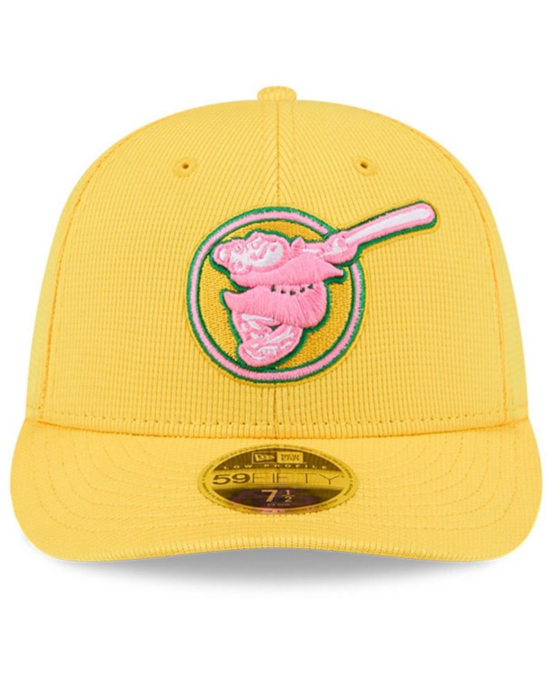 Men's Yellow San Diego Padres City Connect Batting Practice Low Profile 59FIFTY Fitted Hat