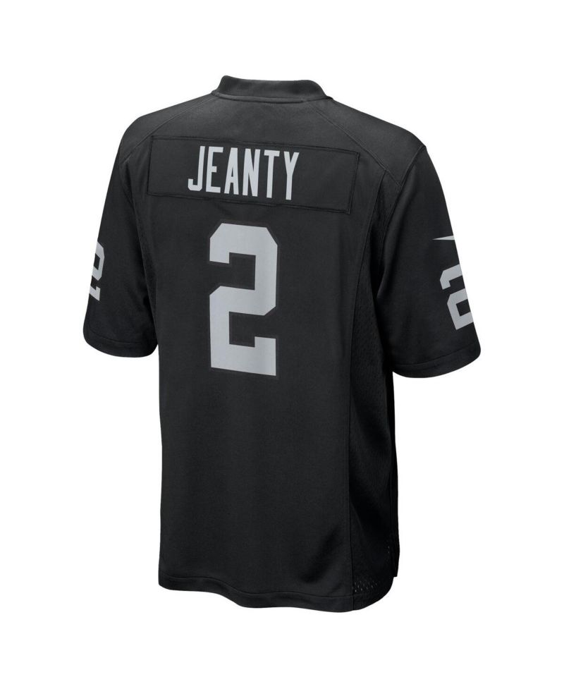 Men's Ashton Jeanty Black Las Vegas Raiders 2025 NFL Draft First Round Pick Game Jersey