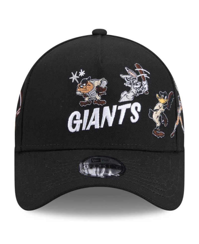 Big Boys and Girls Black San Francisco Giants Looney Tunes A-Frame 9FORTY Adjustable Hat