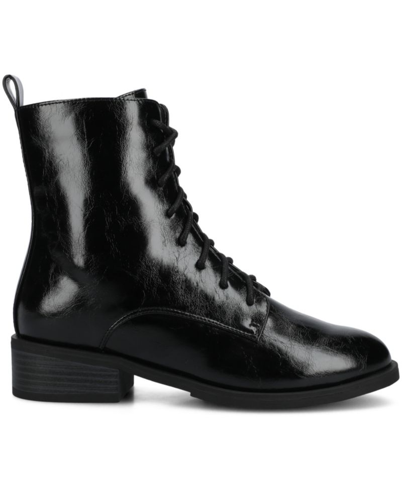 Women's Vienna Lace Up Stacked Heel Booties