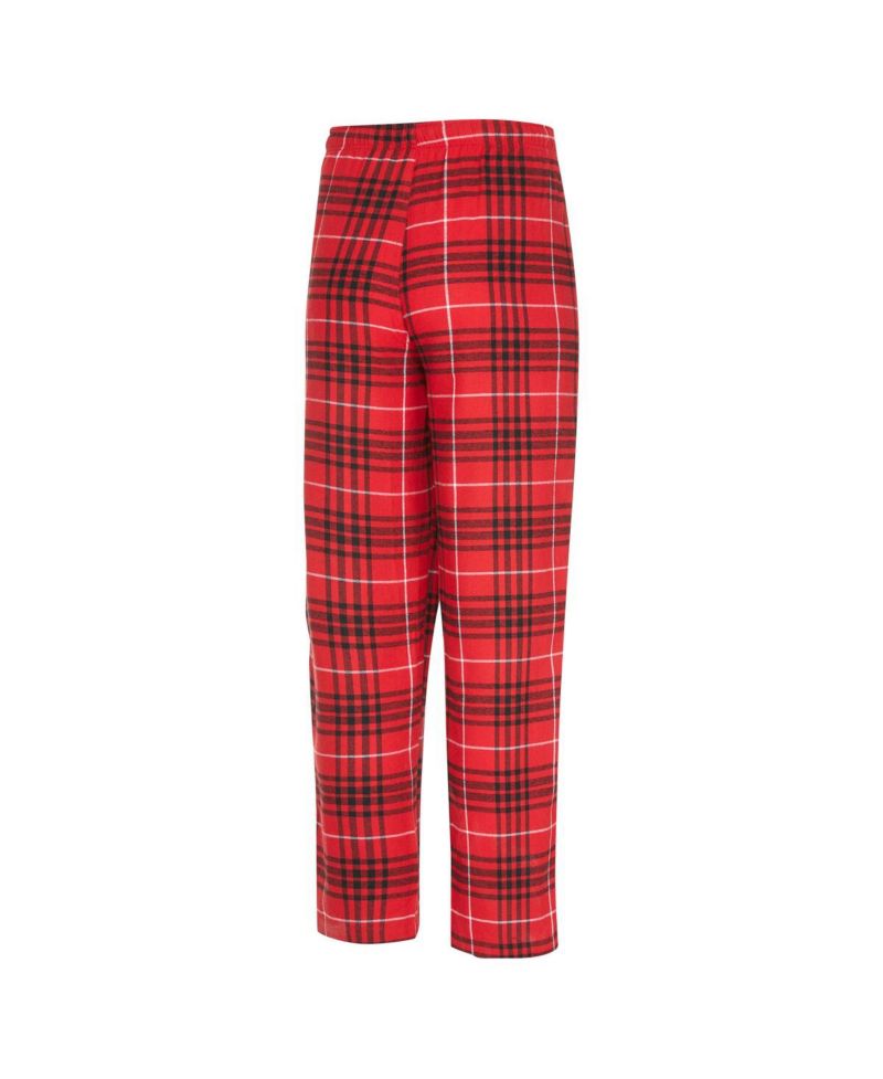 Men's 2-Piece Red/Black Portland Trail Blazers Vector Top and Flannel Pants Sleep Set