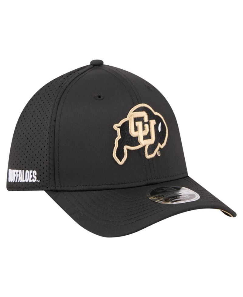 Men's Black Colorado Buffaloes 39THIRTY M-Crown Stretch Hat