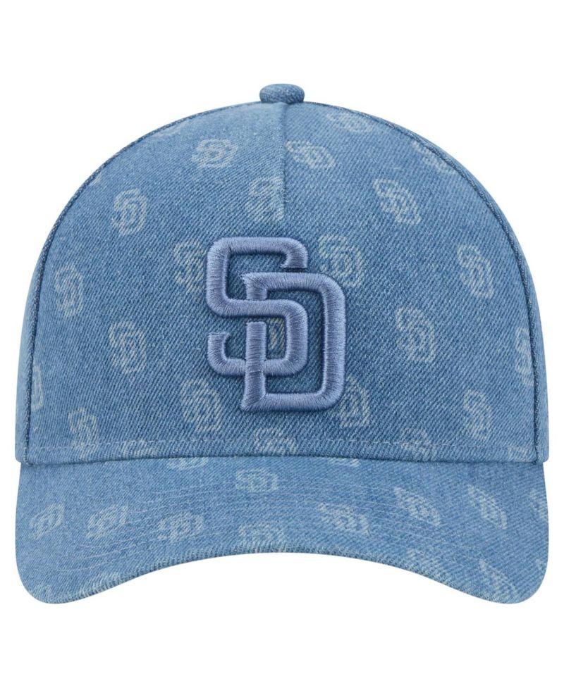 Men's and Women's Denim San Diego Padres A-Frame 9FORTY Adjustable Hat