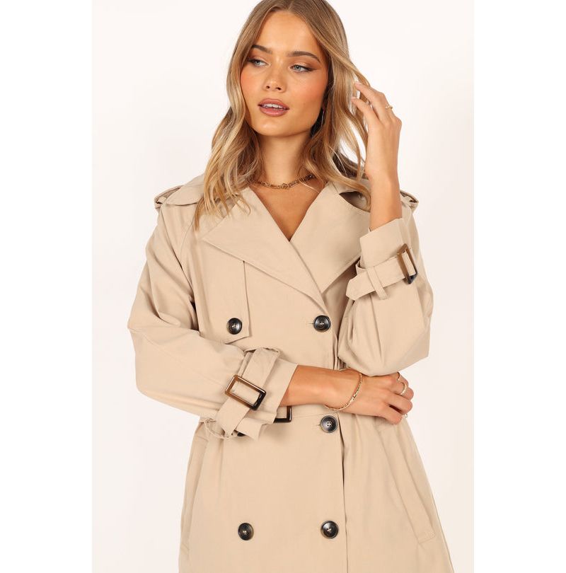 Women's Trina Button Front Trench Coat