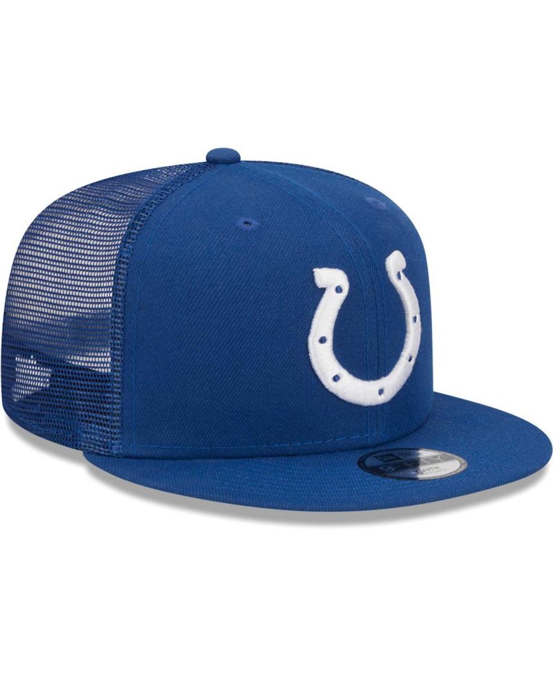 Youth Boys and Girls Royal Indianapolis Colts Main Trucker 9FIFTY Snapback Hat