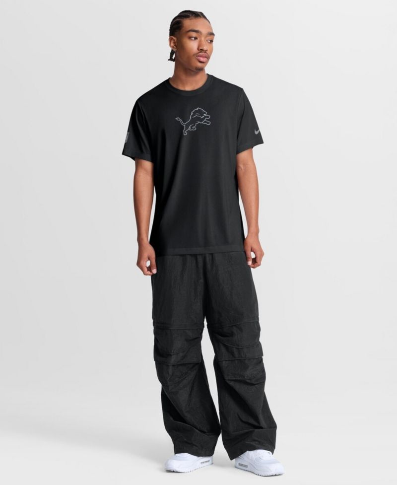 Men's Black Detroit Lions Sideline Lead The Charge Legend Dri-FIT T-Shirt