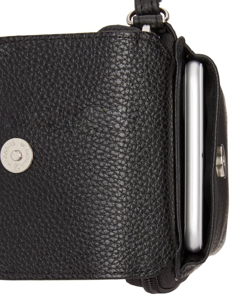 Softy Leather Tech Crossbody Wallet