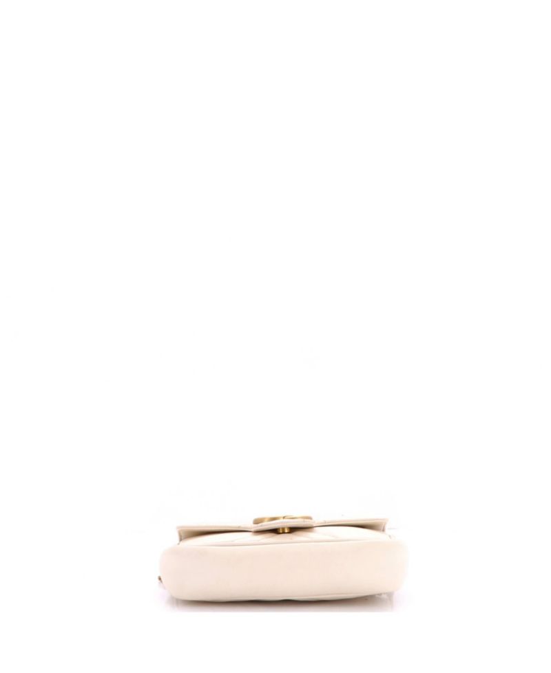 Super Mini GG Marmont Flap Bag Matelasse Leather