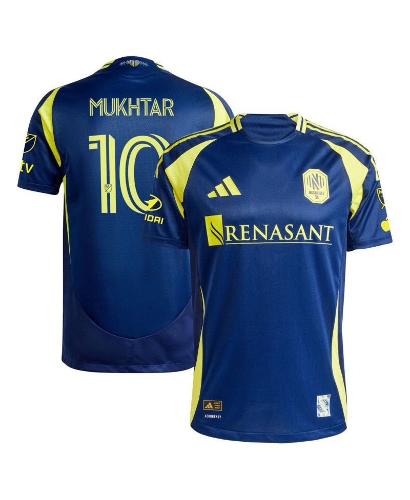 Men's Hany Mukhtar Navy Nashville SC 2025 The Heart of Nashville Kit Authentic Player Jersey