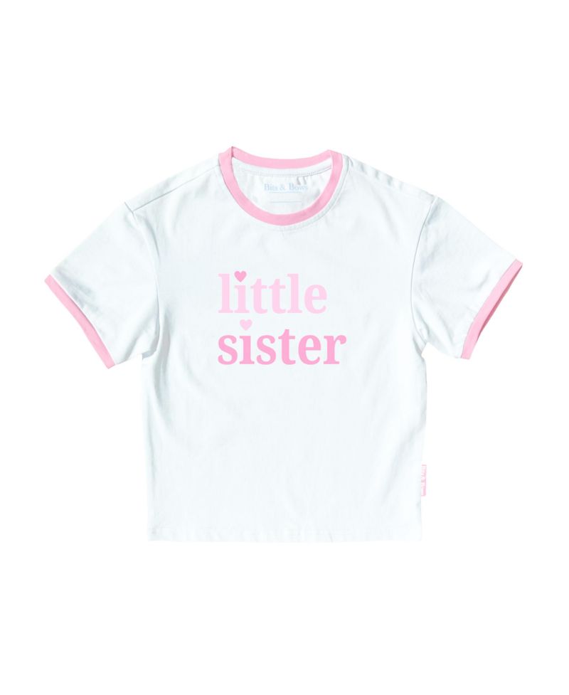 Girls Little Sister Crewneck T-Shirt