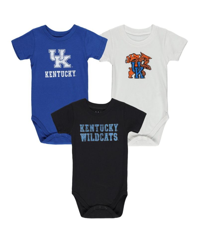 Baby Boys and Girls Kentucky Wildcats 3-Pack Bodysuit Set