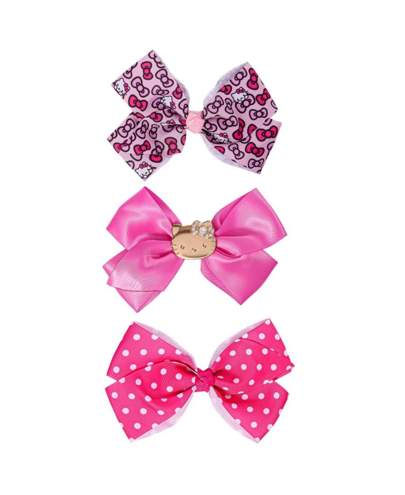 Girls' Officially Licensed Alligator-Clip Hair Clips, 3-Piece Set
