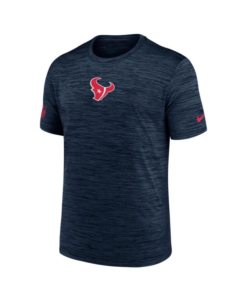 Men's Navy Houston Texans Big & Tall Sideline Velocity Performance T-Shirt