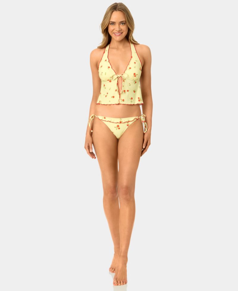 Women's Tiny Ditsy Lettuce Edge Flyaway Tankini Top
