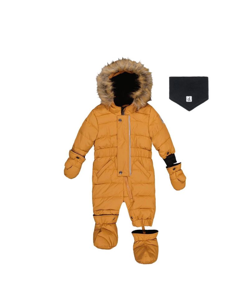 Baby Unisex 6M TO 24M Original One Piece Puffy Snowsuit with Removable Mittens and Boots Sugar