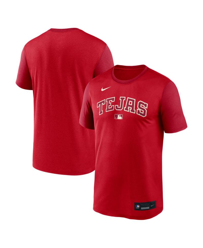 Men's Red Texas Rangers 2026 City Connect Authentic Collection Legend Dri-FIT T-Shirt