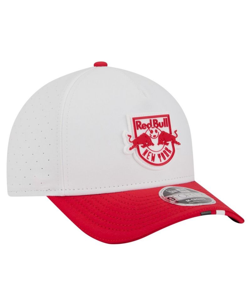 Men's White New York Red Bulls 2026 MLS Kick Off 9FORTY M-Crown A-Frame Adjustable Hat