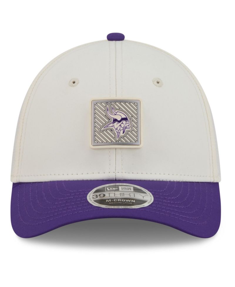 Men's Cream/Purple Minnesota Vikings 2026 NFL Training Camp 39THIRTY Flex Hat