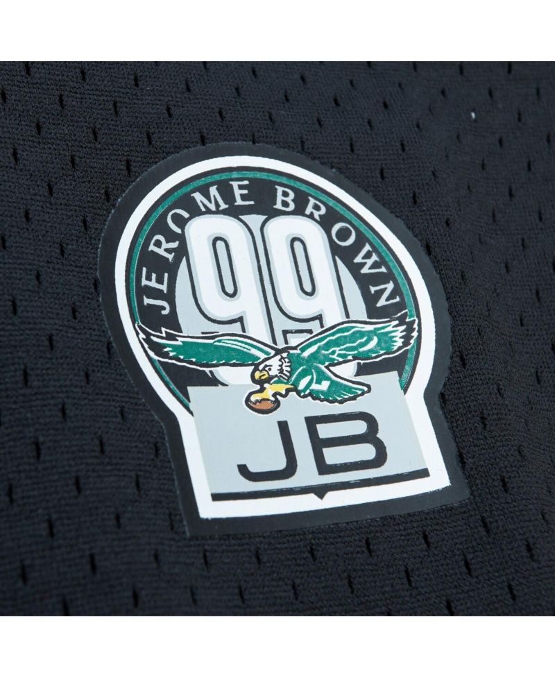 Men's Randall Cunningham Black Philadelphia Eagles Retired Player Name & Number Mesh Top